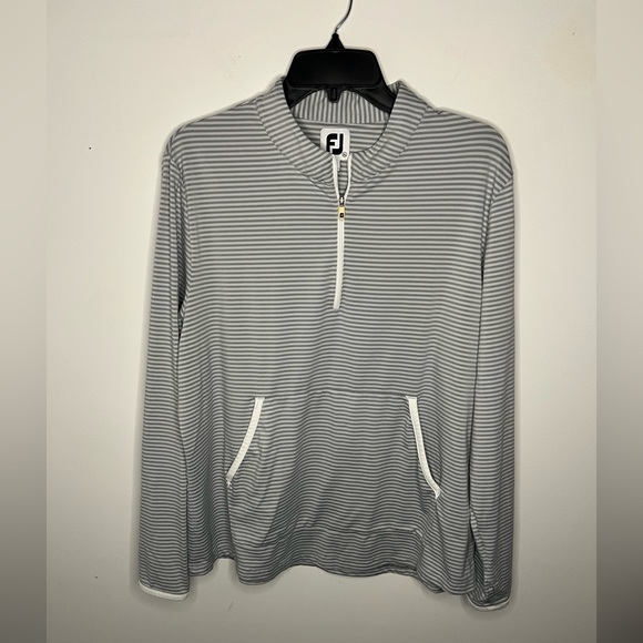 FootJoy Tops - FootJoy Women’s Striped 1/2 Zip Pullover Sz XL